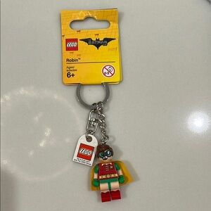 LEGO Robin Keychain with Red and Green Costume